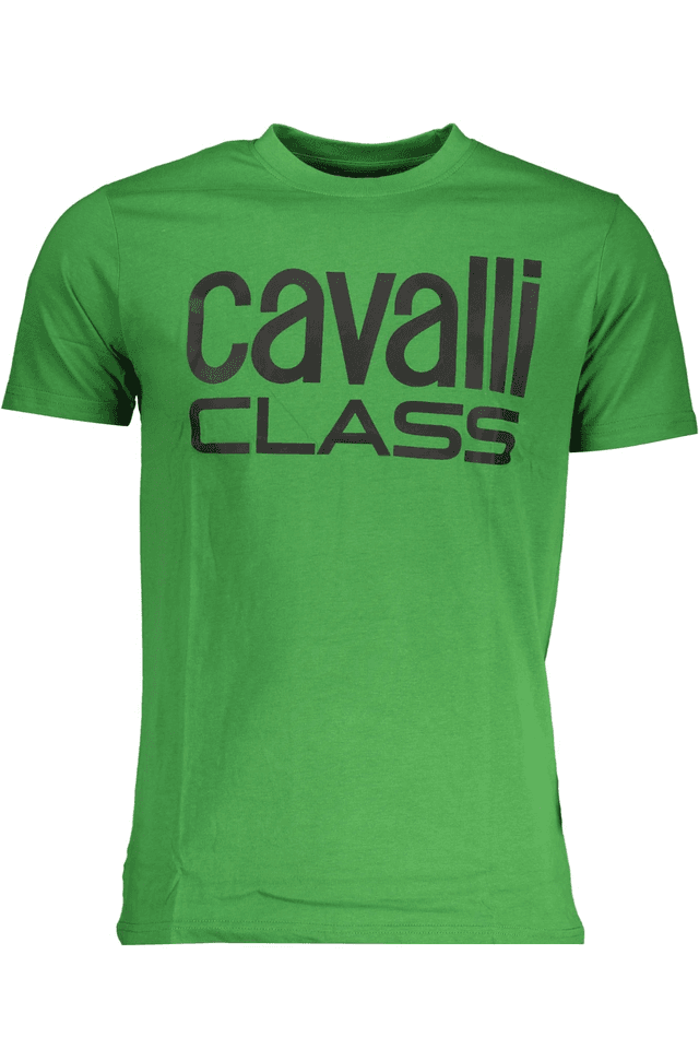 7816CAVALLI CLASS T-SHIRT MANICHE CORTE UOMO VERDE