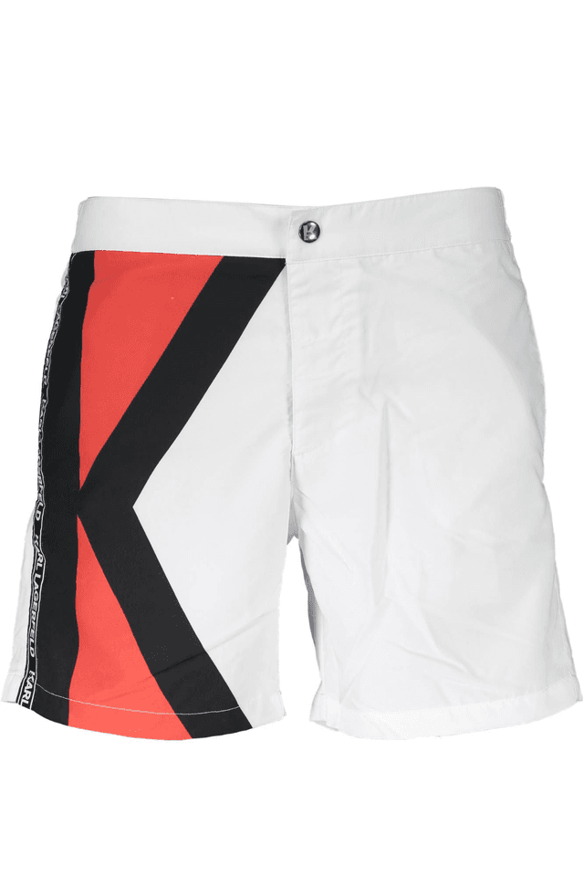 479KARL LAGERFELD BEACHWEAR COSTUME PARTE SOTTO UOMO BIANCO