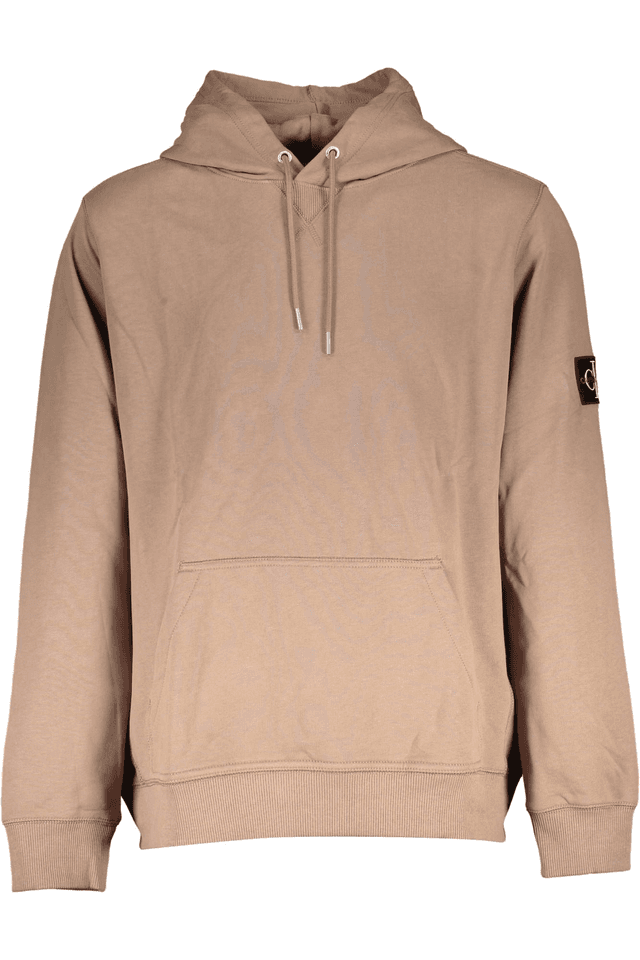 2792CALVIN KLEIN FELPA SENZA ZIP UOMO MARRONE