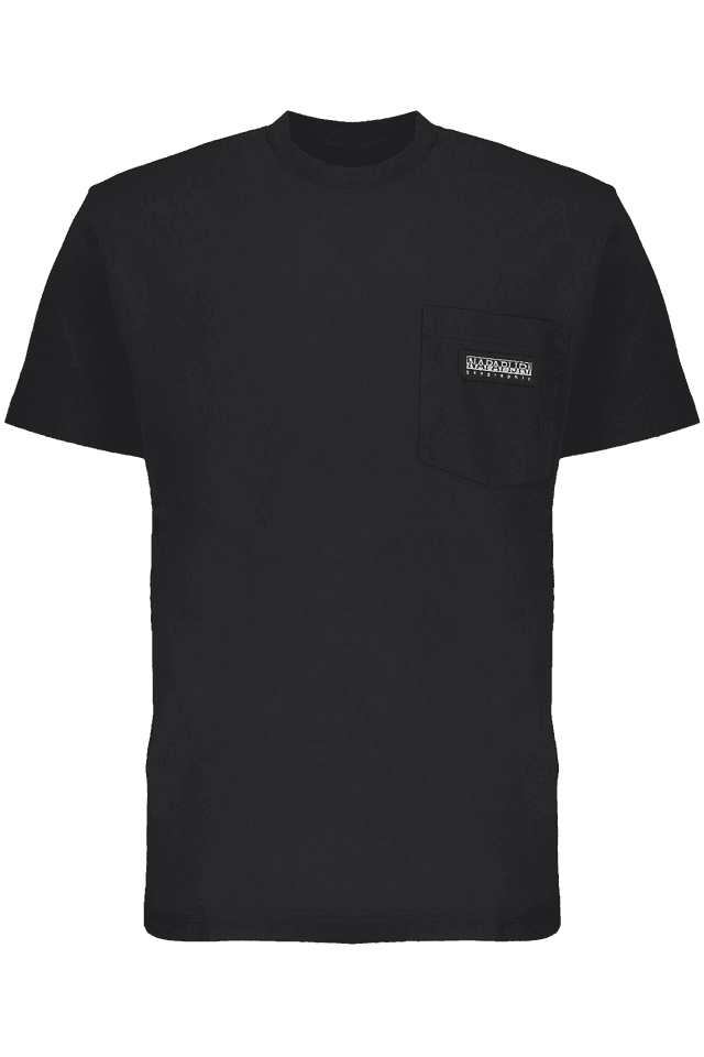 7780NAPAPIJRI T-SHIRT MANICHE CORTE UOMO NERO