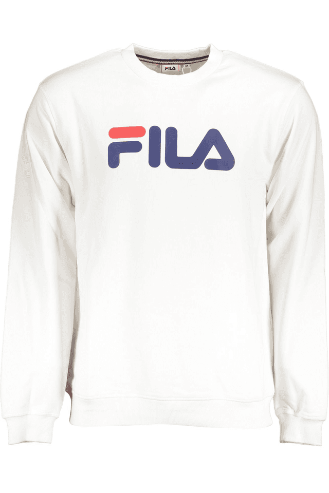 6106FILA FELPA SENZA ZIP UOMO BIANCO