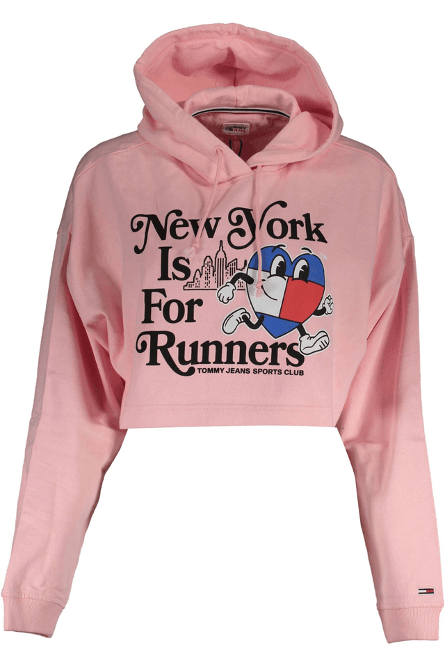 2749TOMMY HILFIGER FELPA SENZA ZIP DONNA ROSA