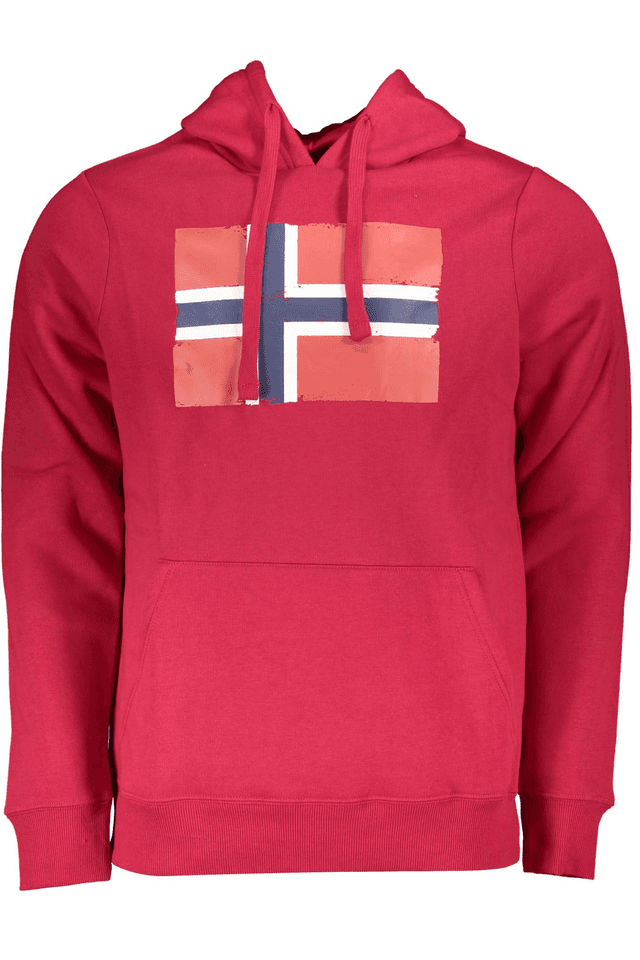 4974NORWAY 1963 FELPA SENZA ZIP UOMO ROSSO