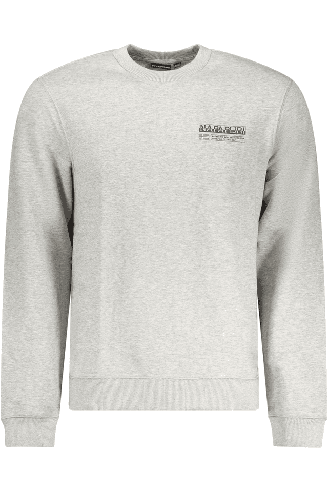10362NAPAPIJRI FELPA SENZA ZIP UOMO GRIGIO