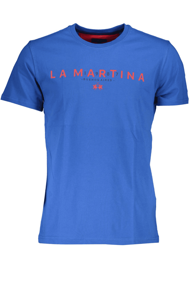 4856LA MARTINA T-SHIRT MANICHE CORTE UOMO BLU