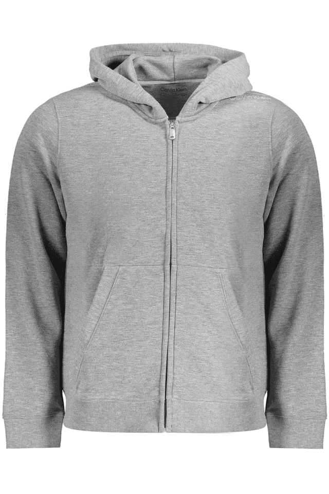 10552CALVIN KLEIN FELPA CON ZIP UOMO GRIGIO