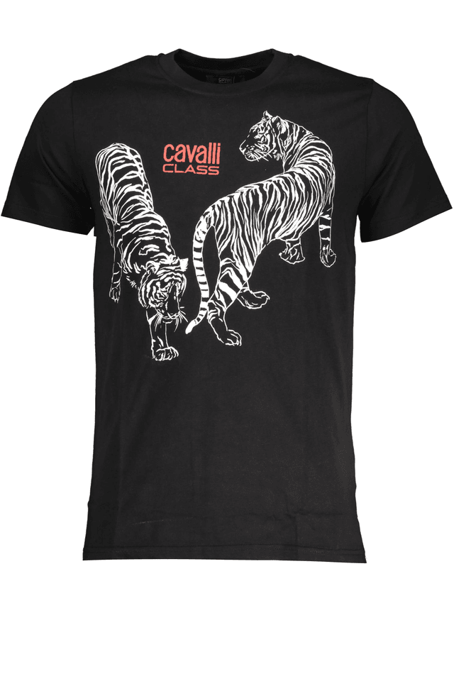 7721CAVALLI CLASS T-SHIRT MANICHE CORTE UOMO NERO