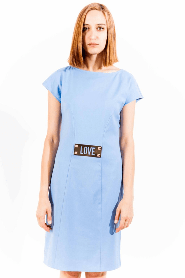914LOVE MOSCHINO ABITO CORTO DONNA AZZURRO