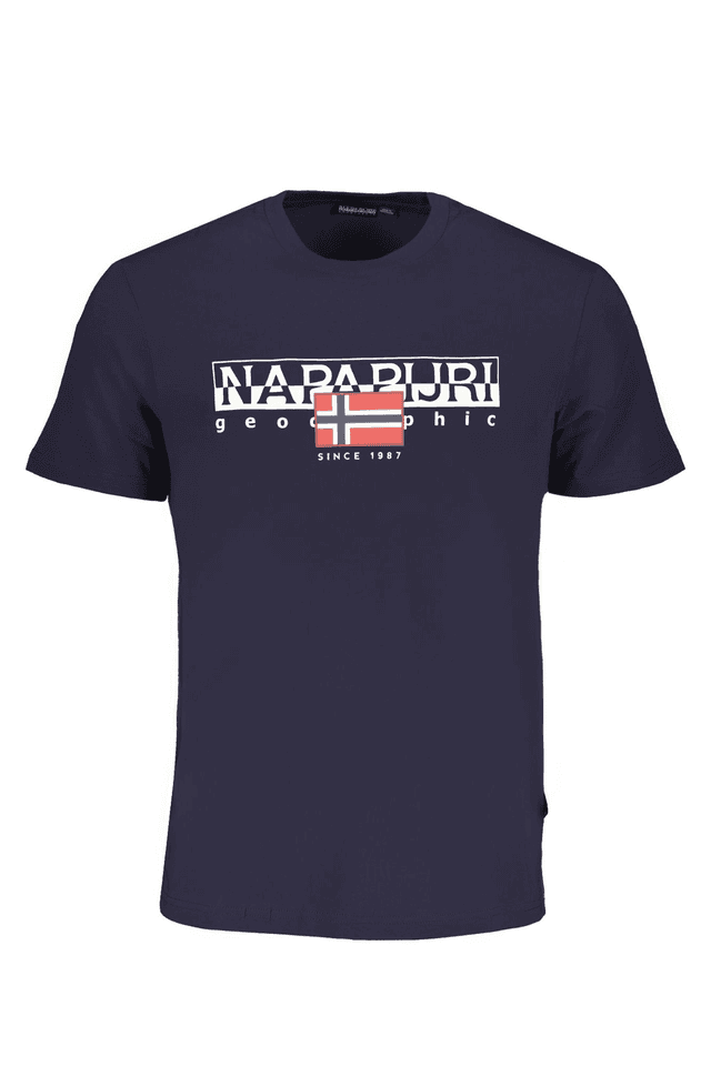 8442NAPAPIJRI T-SHIRT MANICHE CORTE UOMO BLU