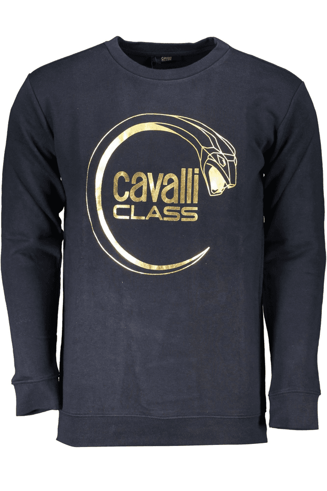 6746CAVALLI CLASS FELPA SENZA ZIP UOMO BLU