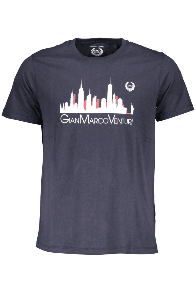 4046GIAN MARCO VENTURI T-SHIRT MANICHE CORTE UOMO BLU