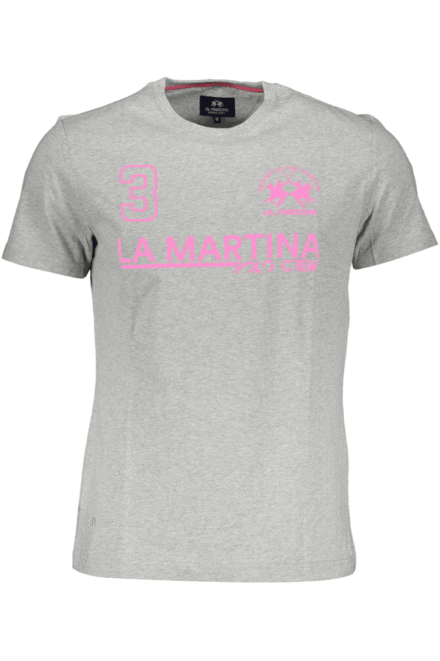 4220LA MARTINA T-SHIRT MANICHE CORTE UOMO GRIGIO
