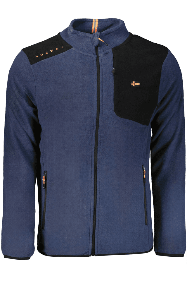 10190NORWAY 1963 FELPA CON ZIP UOMO BLU