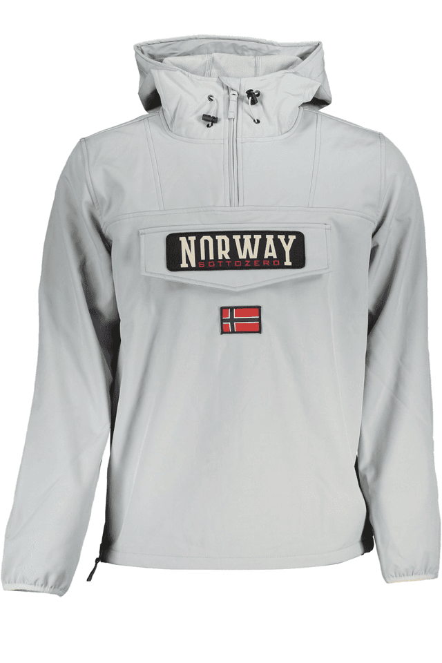 5939NORWAY 1963 GIACCA SPORTIVA UOMO GRIGIO