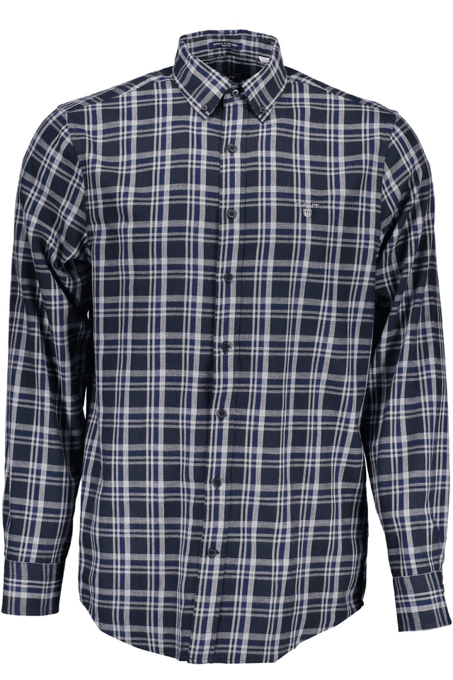 373GANT CAMICIA MANICHE LUNGHE UOMO BLU