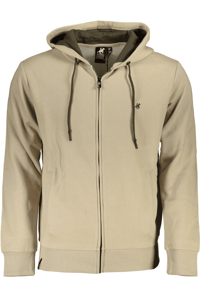 4824U.S. GRAND POLO FELPA CON ZIP UOMO BEIGE