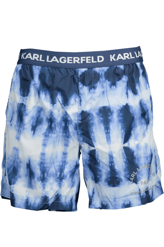 1891KARL LAGERFELD BEACHWEAR COSTUME PARTE SOTTO UOMO AZZURRO