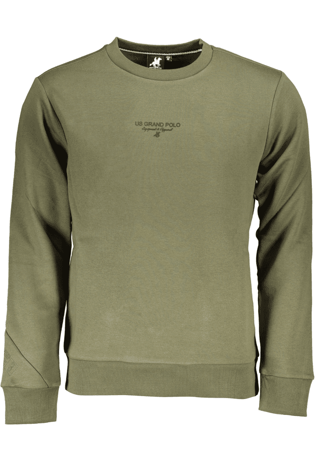 7399U.S. GRAND POLO FELPA SENZA ZIP UOMO VERDE