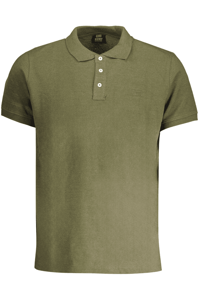 8968NORWAY 1963 POLO MANICHE CORTE UOMO VERDE