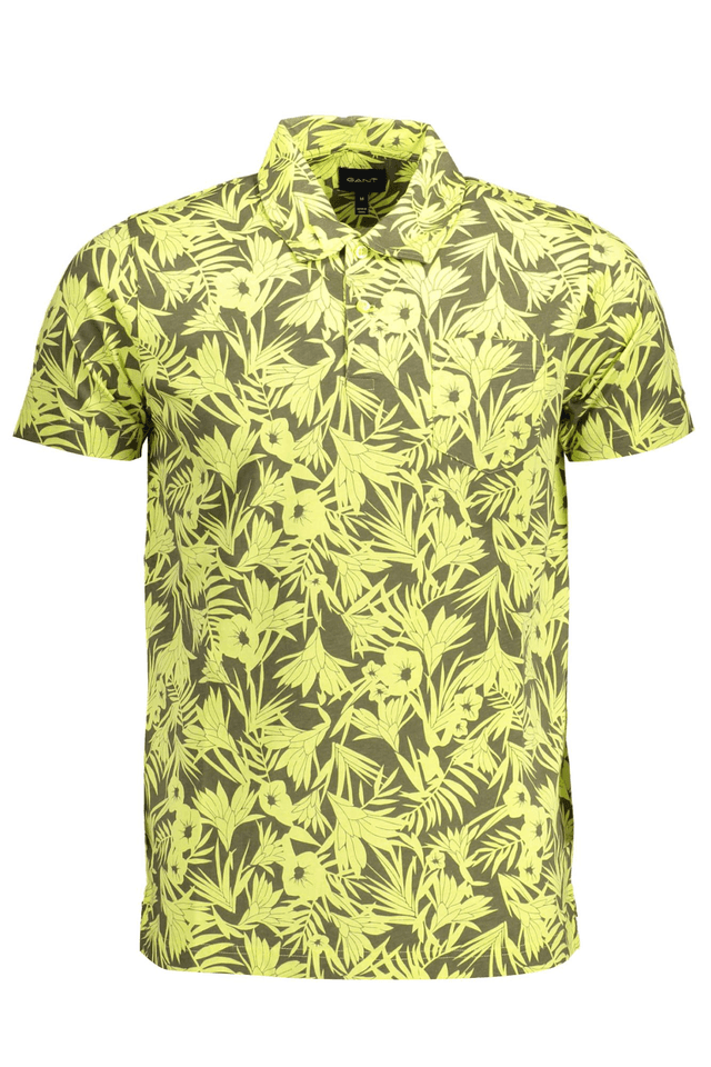 1732GANT POLO MANICHE CORTE UOMO GIALLO