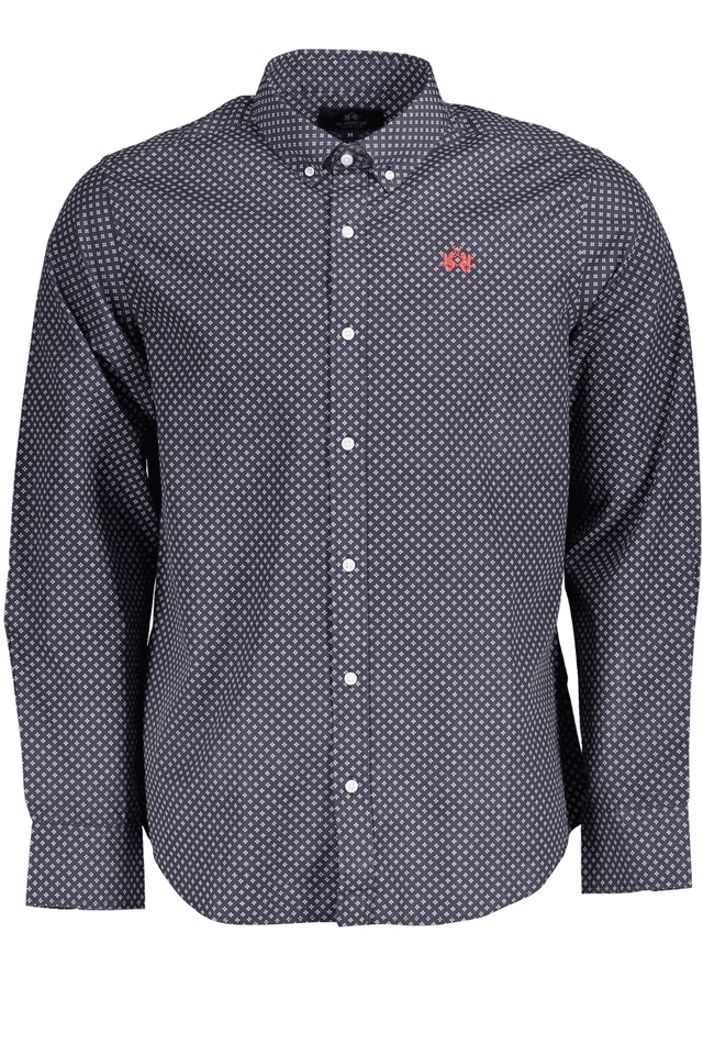 6991LA MARTINA CAMICIA MANICHE LUNGHE UOMO BLU