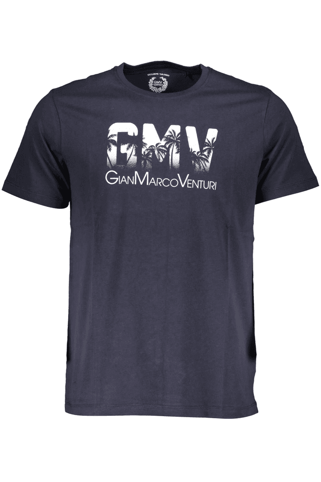 4039GIAN MARCO VENTURI T-SHIRT MANICHE CORTE UOMO BLU