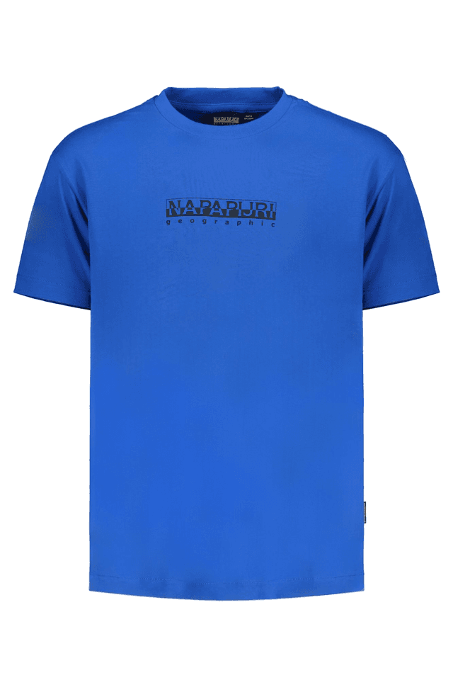 8445NAPAPIJRI T-SHIRT MANICHE CORTE UOMO BLU