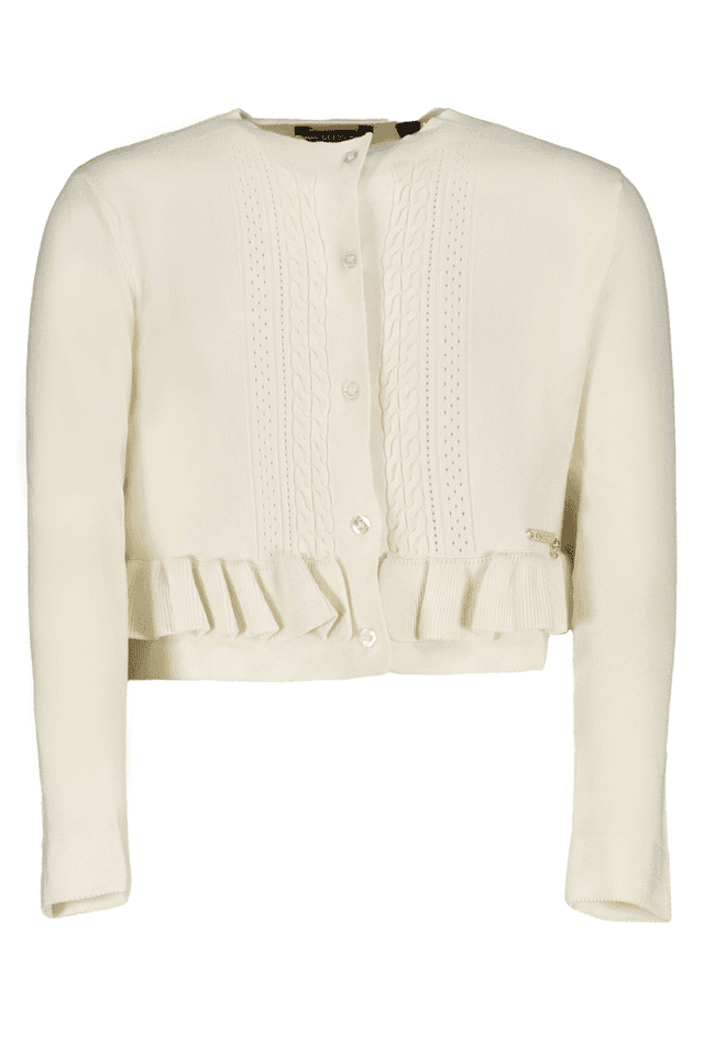 8129GUESS JEANS CARDIGAN BAMBINA BIANCO