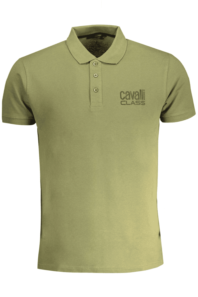 8979CAVALLI CLASS POLO MANICHE CORTE UOMO VERDE