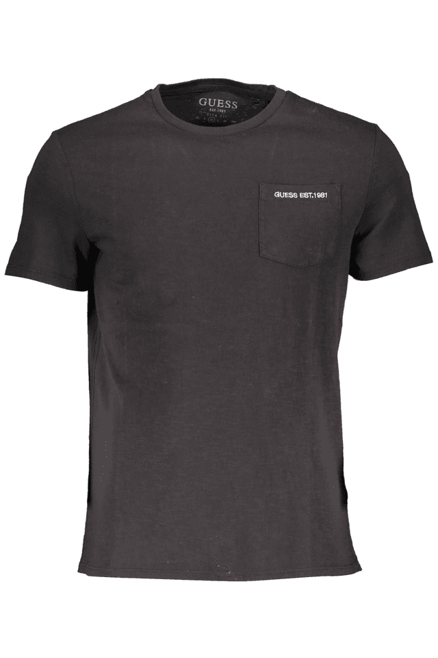 651GUESS JEANS T-SHIRT MANICHE CORTE UOMO NERO