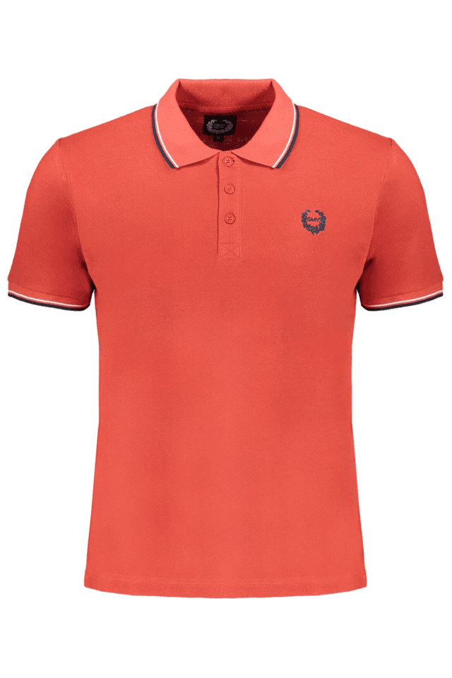 9582GIAN MARCO VENTURI POLO MANICHE CORTE UOMO ROSSO