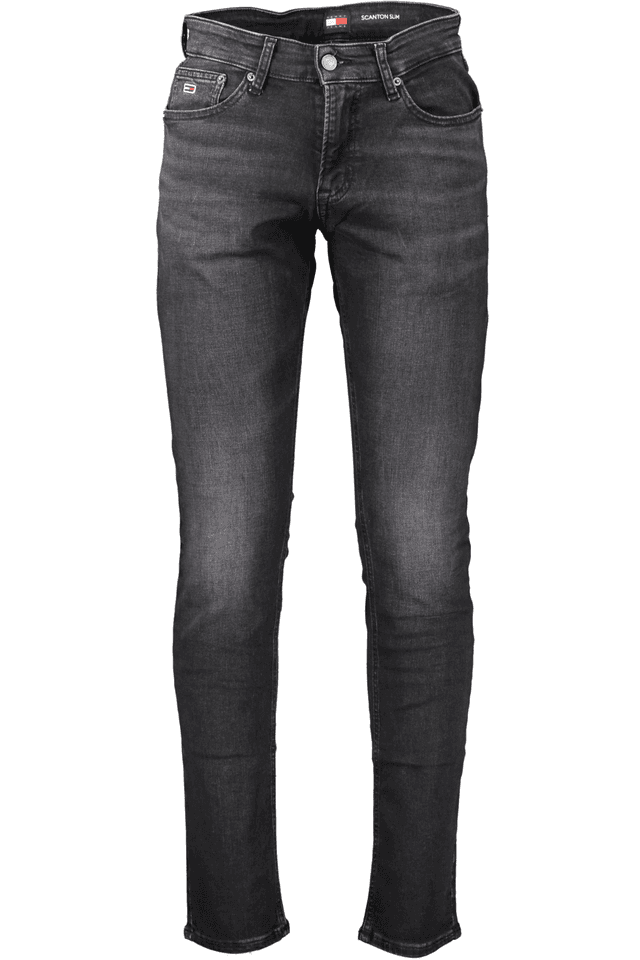6988TOMMY HILFIGER JEANS DENIM UOMO NERO