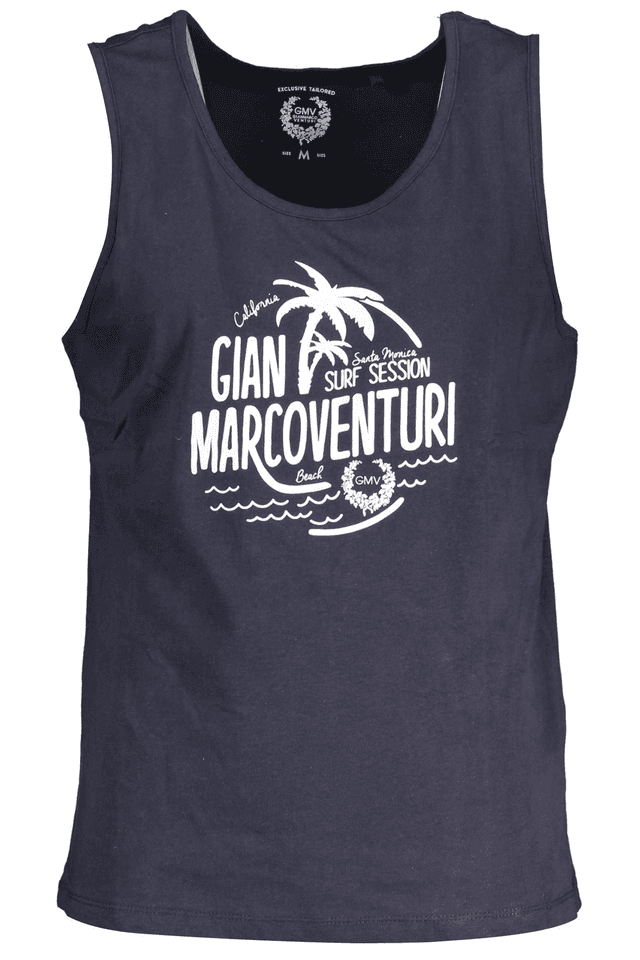 4198GIAN MARCO VENTURI CANOTTA UOMO BLU
