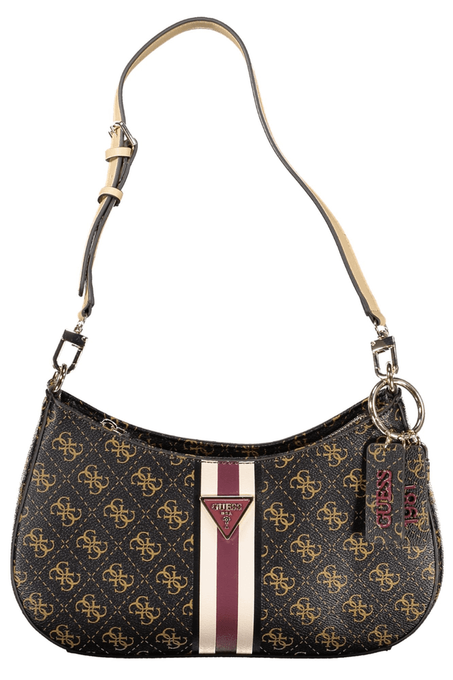 10447GUESS JEANS BORSA DONNA MARRONE