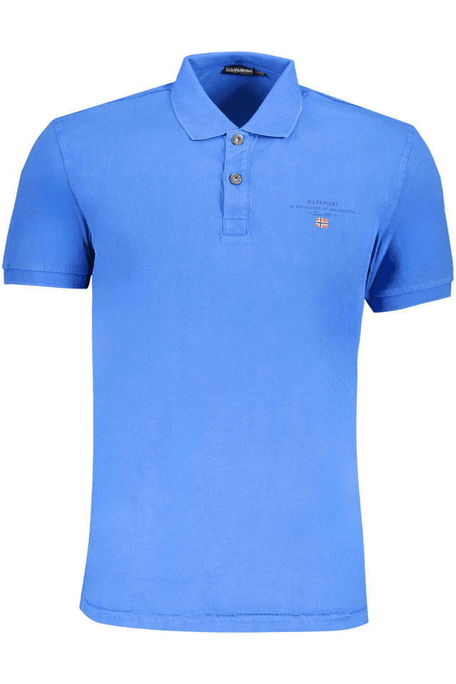 9121NAPAPIJRI POLO MANICHE CORTE UOMO BLU