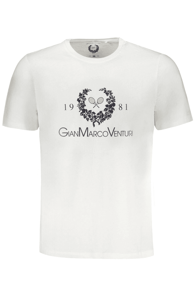 9599GIAN MARCO VENTURI T-SHIRT MANICHE CORTE UOMO BIANCO