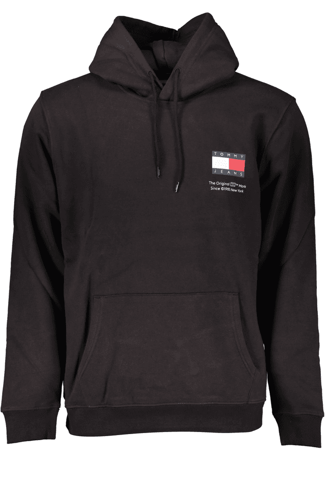7205TOMMY HILFIGER FELPA SENZA ZIP UOMO NERO