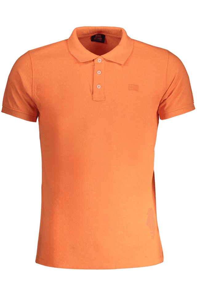 8966NORWAY 1963 POLO MANICHE CORTE UOMO ARANCIO