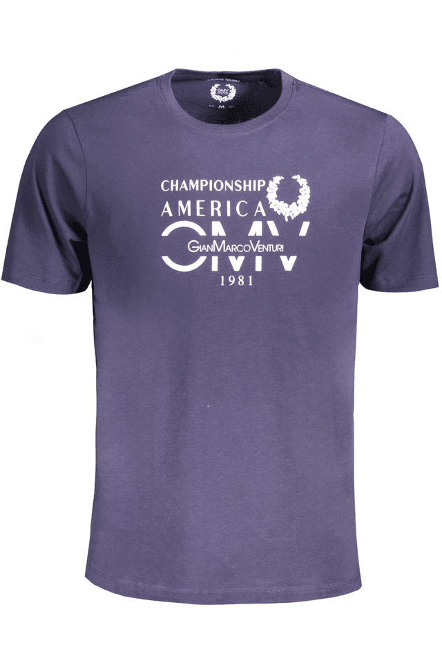 9569GIAN MARCO VENTURI T-SHIRT MANICHE CORTE UOMO BLU