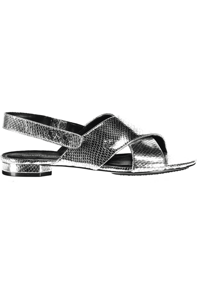 399CALVIN KLEIN CALZATURA SANDALO DONNA ARGENTO