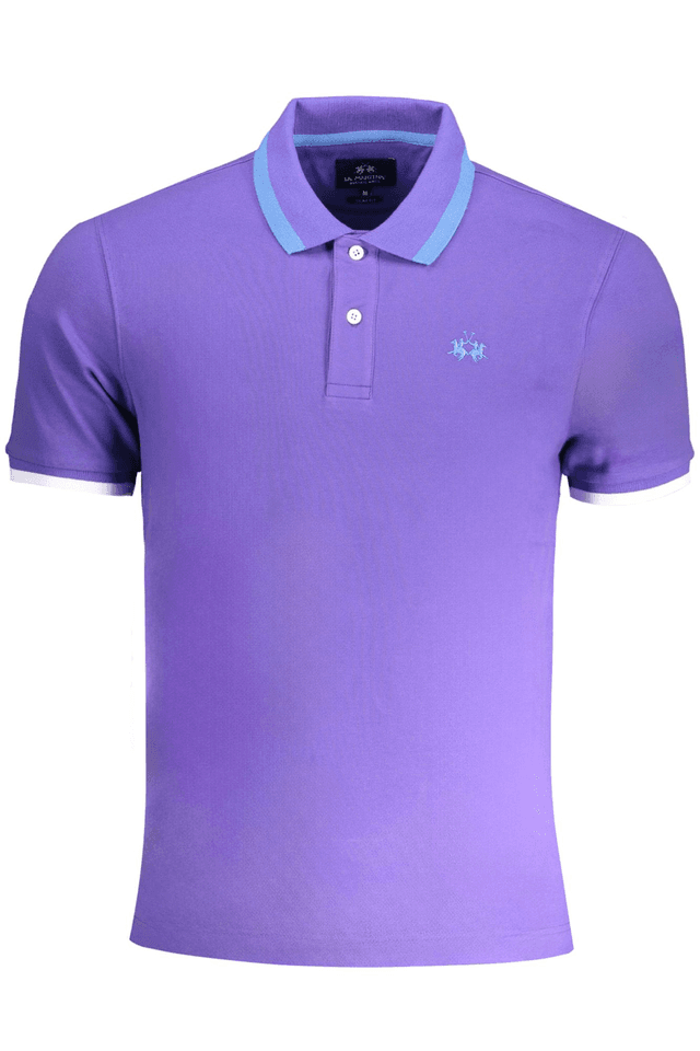 9071LA MARTINA POLO MANICHE CORTE UOMO VIOLA