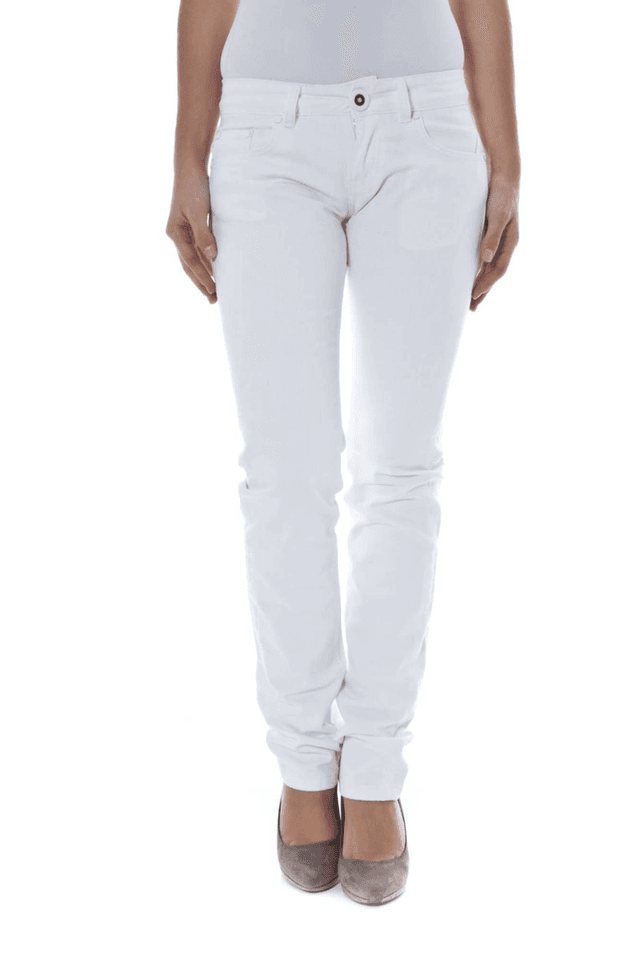 135PHARD PANTALONE DONNA BIANCO