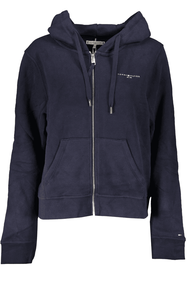 5672TOMMY HILFIGER FELPA CON ZIP DONNA BLU
