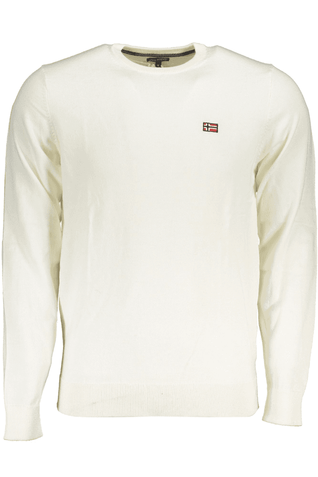 6589NORWAY 1963 MAGLIA UOMO BIANCO