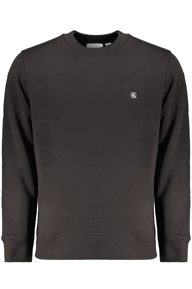 10560CALVIN KLEIN FELPA SENZA ZIP UOMO NERO
