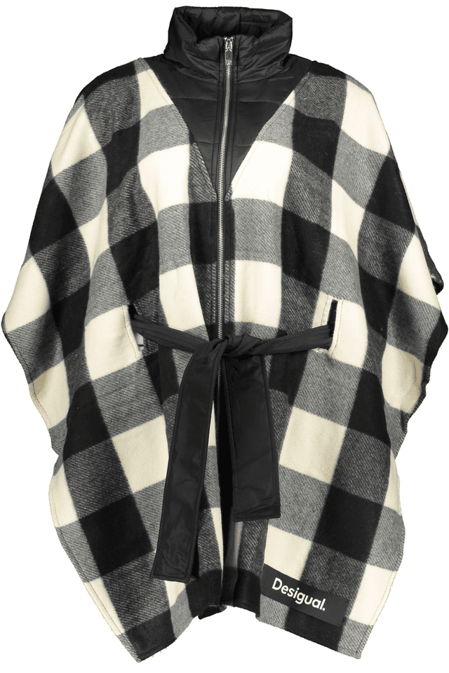 5556DESIGUAL PONCHO DONNA NERO