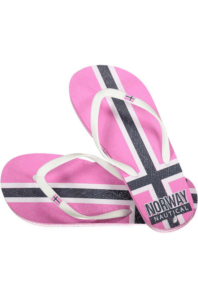 4718NORWAY 1963 CALZATURA CIABATTA DONNA ROSA