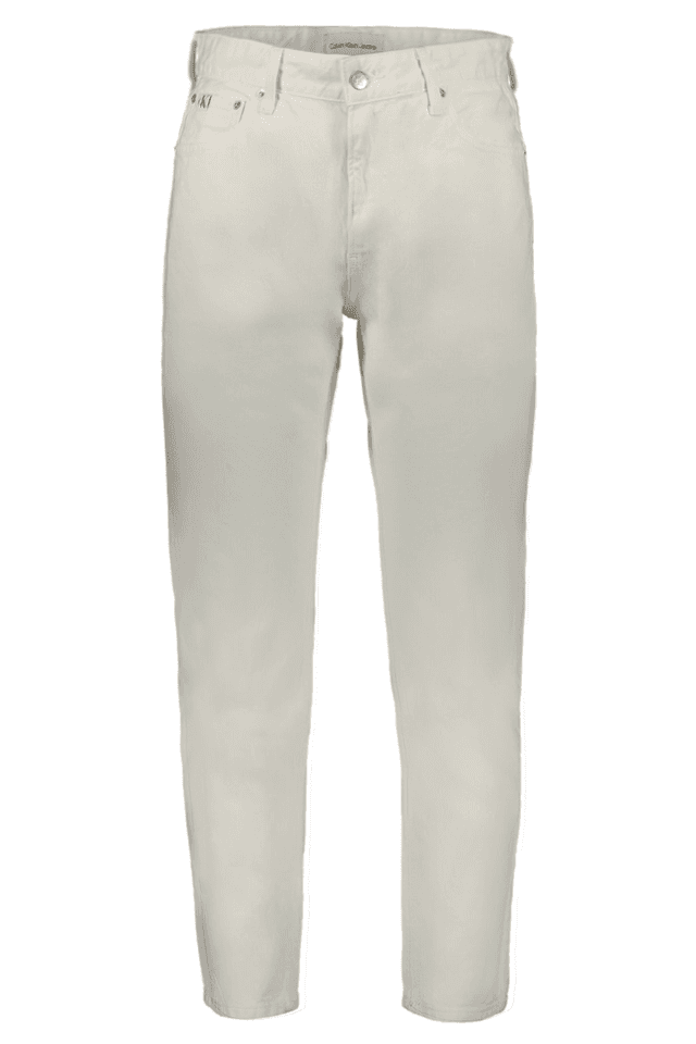 8459CALVIN KLEIN JEANS DENIM UOMO BIANCO