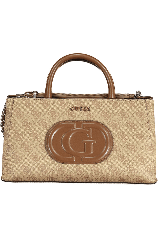 9913GUESS JEANS BORSA DONNA BEIGE