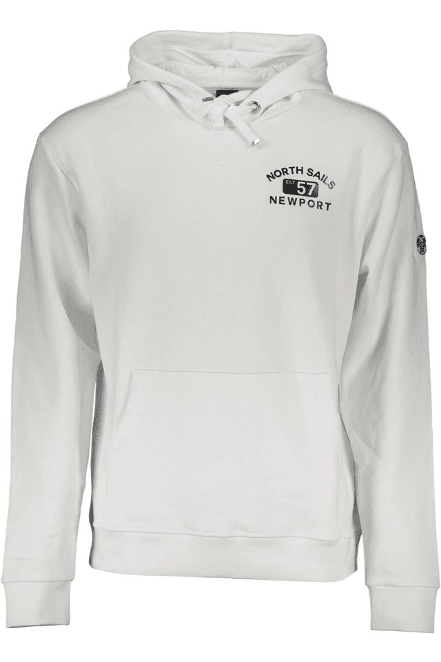 2418NORTH SAILS FELPA SENZA ZIP UOMO BIANCO